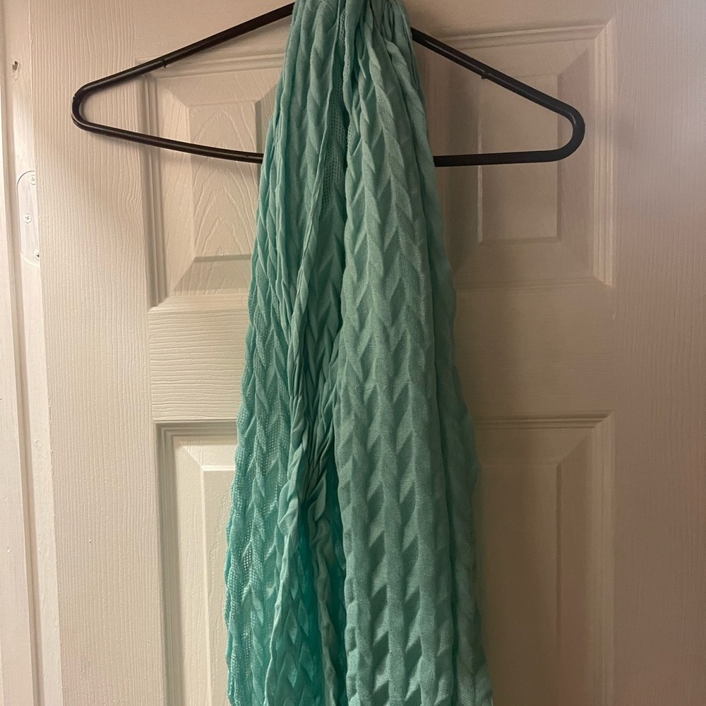 Teal scarf